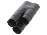 Capac de distribuție termocontractibil negru pentru cabluri