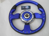 Volan Sport Universal Albastru Claxon Mijloc Design Ergonomic Control Precis Look Dinamic Interior