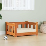 vidaXL Pat pentru c&acirc;ini cu depozitare Maroniu cerat 55 x 45 x 28 cm 867652