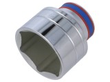 Cap tubular HEX 46mm 1/2" 55mm o&Aring;&pound;el crom-vanadium KING TONY
