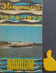 Itinerarul navelor de calatori pe Dunare 1976-1977 Navrom foto