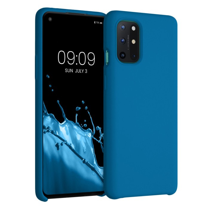 Husa pentru OnePlus 8T, Silicon, Albastru, 53683.228, kwmobile