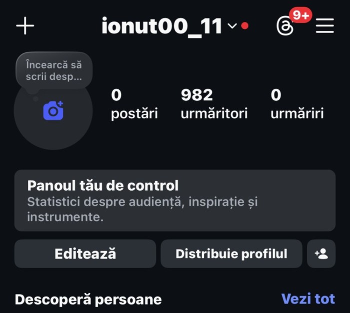 Cont instagram de vanzare