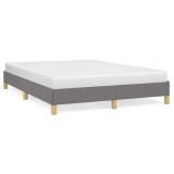 Cumpara ieftin Cadru de pat fara saltea, gri inchis, 140x200 cm, textil