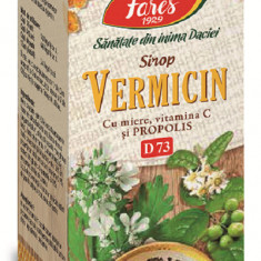 Sirop vermicin cu miere, propolis si vit.c 100ml fares