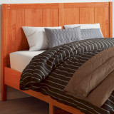 Gossi tablie de pat, maro ceruit, 135 cm, lemn masiv de pin