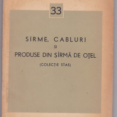 Sarme, cabluri si produse din sarma de otel - Colectie STAS - 1963
