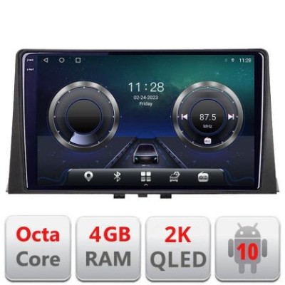 Navigatie Citroen Berlingo 2019-2021 C-berlingo18 Android Octa Core Ecran 2K QLED GPS 4G 4+32GB 360 kit-berlingo18+EDT-E410-2K v2 CarStore Technology foto