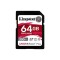 64GB Canvas React Plus SDXC UHS-II 300R/260W U3 V90 for Full HD/4K/8K, &quot;SDR2/64GB&quot; (timbru verde 0.03 lei)