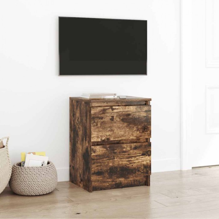 vidaXL Dulap TV Stejar afumat 40x35x54 cm Lemn prelucrat 861773