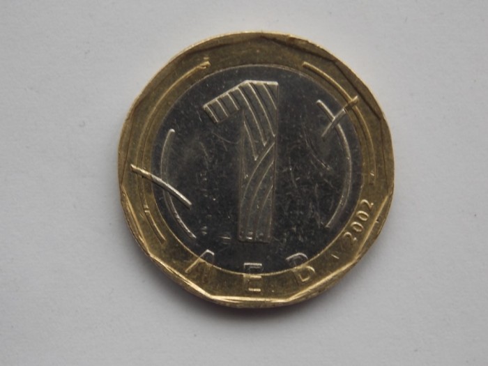 1 LEVA 2002 BULGARIA