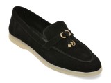 Mocasini ALDO negri piele intoarsa dama CRERAS 001 slip-on