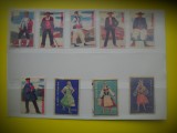 HOPCT LOT NR 27 COSTUME POPULARE /TRADITIONALE DIN FRANTA -9 ETICHETE VECHI CHIBRITURI-FILUMENIE-