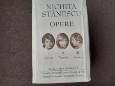 Nichita Stănescu. Opere (3 volume) Versuri (Academia Rom&acirc;nă) sigilat / &icirc;n țiplă