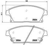Set placute frana BREMBO P59077