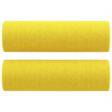 Cumpara ieftin Perne decorative, 2 buc., galben deschis, &Oslash;15x50 cm, textil