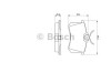 Set placute frana,frana disc VW POLO Variant (6KV5) (1997 - 2001) BOSCH 0 986 466 683