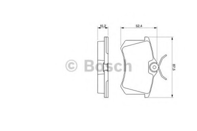 Set placute frana,frana disc VW POLO Variant (6KV5) (1997 - 2001) BOSCH 0 986 466 683 foto