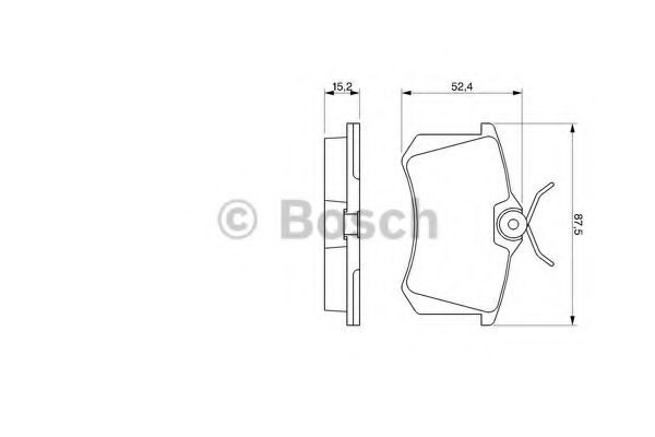 Set placute frana,frana disc VW POLO Variant (6KV5) (1997 - 2001) BOSCH 0 986 466 683