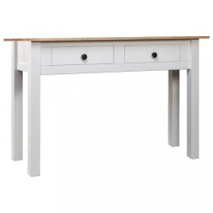 vidaXL Masă consolă, alb, 100x40x72 cm, lemn masiv de pin, gama Panama 282681