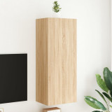 Comoda TV de perete stejar sonoma 40,5x30x102 cm lemn prelucrat GartenMobel Dekor, vidaXL