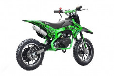 Mini motocicleta electrica pentru copii NITRO Eco Serval 500W 10/10 #Verde foto