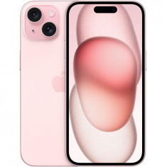 Telefon mobil Apple iPhone 15, 128GB, 5G, Pink