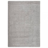 Covor pufos gri inchis 160x230 cm vidaXL, antiderapant, moale, dormitor, living, PP, 20mm inaltime fir