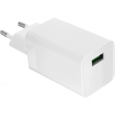 Incarcator Voov cu Incarcare Rapida Fast Charge 5V si cu Cablu incarcare micro USB, Alb foto