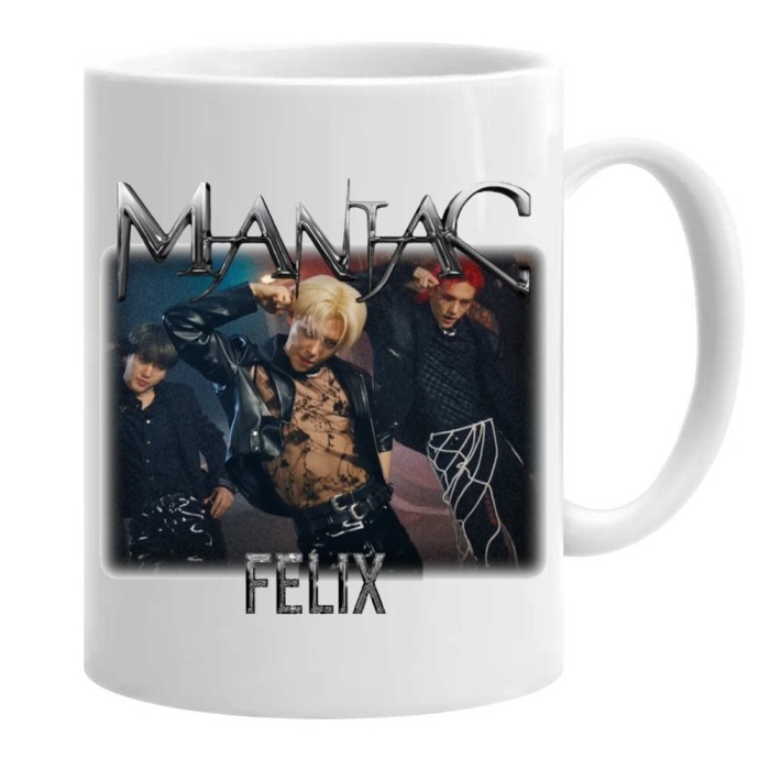 Cana alba personalizata stray kids felix maniac kpop, INOVATIX&reg;. 330 ml