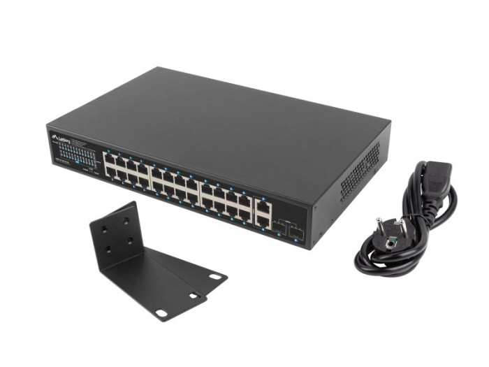 Switch Lanberg 24x Gigabit Ethernet 250W