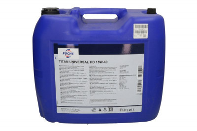 Engine oil TITAN (20L) 15W40 ;API CF; CG-4; SL; ACEA A3; B3; E2; ALLISON C4; CASE MS 1120; DEUTZ DQC I-02; MACK EO-L; MAN 271; MB 229.1; MIL L-2104E; foto