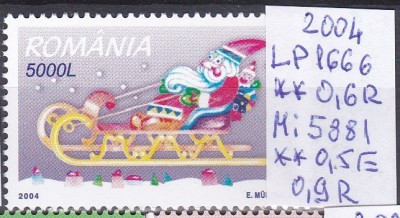 2004 Craciun, LP1666, MNH Pret 0,9+1 Lei foto