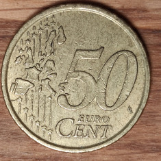 Italia- moneda de colectie - 50 euro cent 2002 - Prima harta a Europei