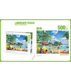 Puzzle pentru Copii 500 Piese Peisaj cu Palme
