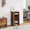 vidaXL Pantofar Lemn Vechi 32x35x70 cm, 5 Rafturi, Maro