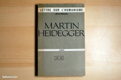 Lettre sur l&#039;humanisme / Martin Heidegger ed bilingva germana - franceza