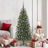 VidaXL Set de Globuri de Crăciun cu 150 LED 61 pcs Violet Plastic 42018837
