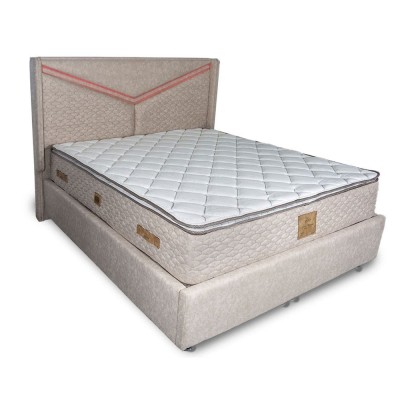 Saltea cu arcuri individuale, Pocket Memory Piemond cu topper, 160x200x32cm, fermitate medie spre soft, memory foam 2,5 cm, husa matlasata, sistem de foto