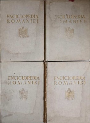 ENCICLOPEDIA ROMANIEI VOL.1-4-SUB REDACTIA DIMITRIE GUSTI-226559 foto