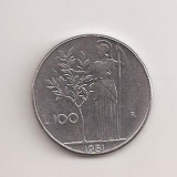 Moneda Italia - 100 Lire 1981 v2, Europa