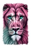 Cumpara ieftin Sticker decorativ Leu, Mov, 85 cm, 11593ST, Oem