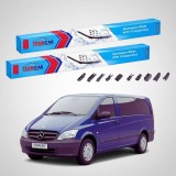 Cumpara ieftin Ștergătoare Mercedes-Benz Viano W639 09.2005-08.2010 | Set Față Flat &ndash; TeamCar&reg;