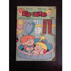 Bib et Zette nr.23 revista cu benzi desenate, text in limba franceza