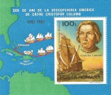 |Romania, LP 1297/1992, 500 de ani de la descoperirea Americii, col. dant., MNH, Nestampilat