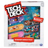 Set 6 mini placi skateboard, Tech Deck, Bonus Pack, 20136707