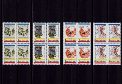 RO 1999 LP 1481 &amp;quot;Vechi podoabe romanest &amp;quot;, serie in bloc de 4 ,MNH foto