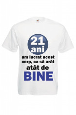 TRICOU HAIOS PERSONALIZAT 21 ANI, cadou barbat 21 ani foto