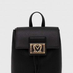 Love Moschino rucsac femei, culoarea negru, mic, neted