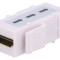 &quot;Adaptor Keystone cu 2 Sockets HDMI Aurit&quot;